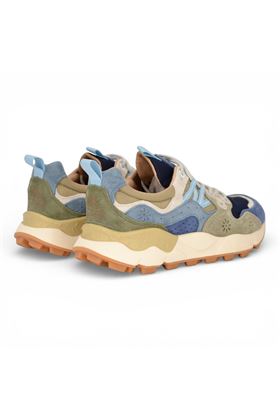 Sneaker donna Flower Mountain in camoscio e tessuto multicolore. FLOWER MOUNTAIN | YAMANO3M-3C11